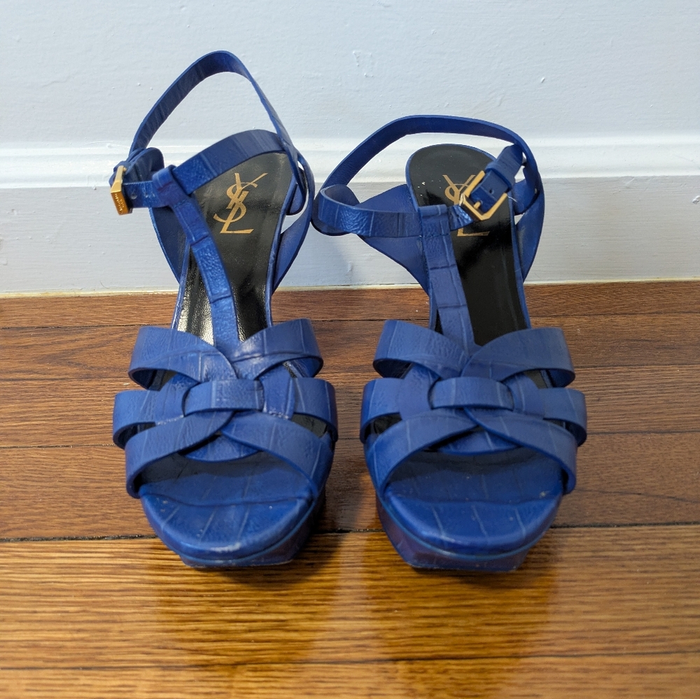 YSL Saint Laurent Tribute Platform Heel 37.5
